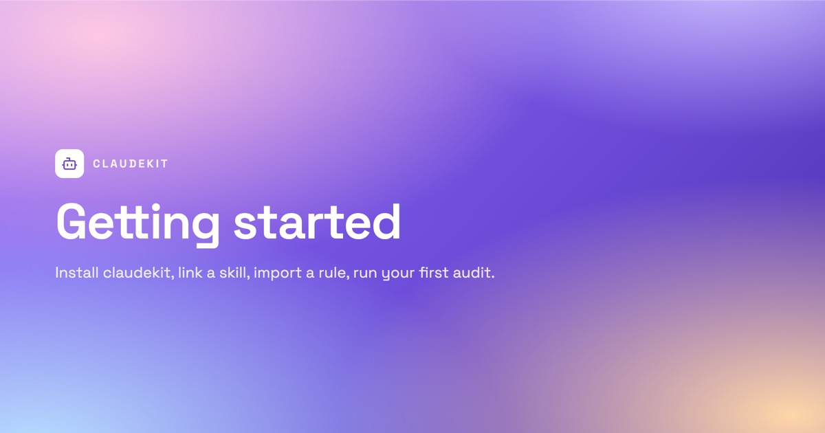 Getting started
